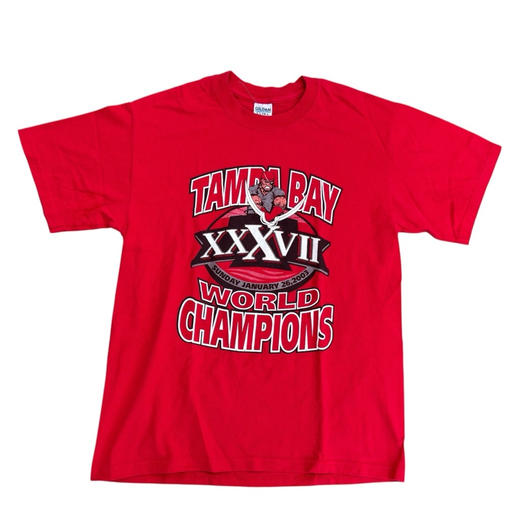 Vintage Tampa Bay Buccaneers 2003 NFL Super Bowl XXXVI Champions Tshirt Size L